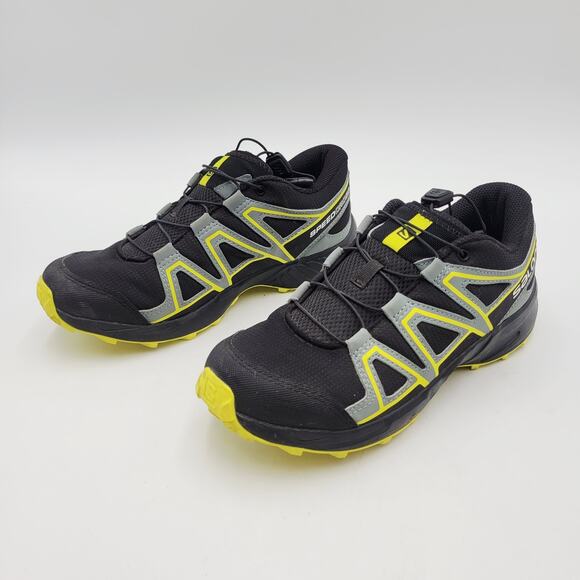 Salomon Speedcross Vario Black Yellow Mens Trail Running Shoes Sneaker Size 5 main image 8